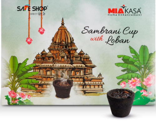 Miakasa Sambrani Cup With Loban (12 Pcs) Pack Of 5