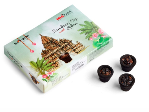 Miakasa Sambrani Cup With Loban (12 Pcs) Pack Of 5